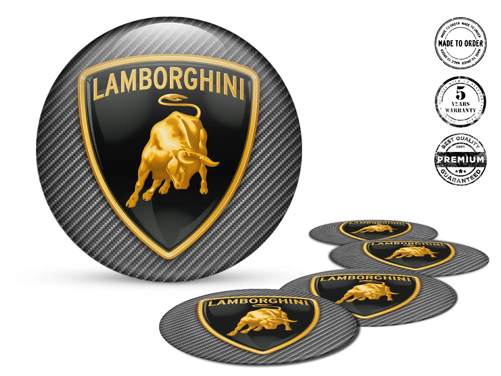 Lamborghini Calcomanía de Aro Edición Estilo Resina Bombada